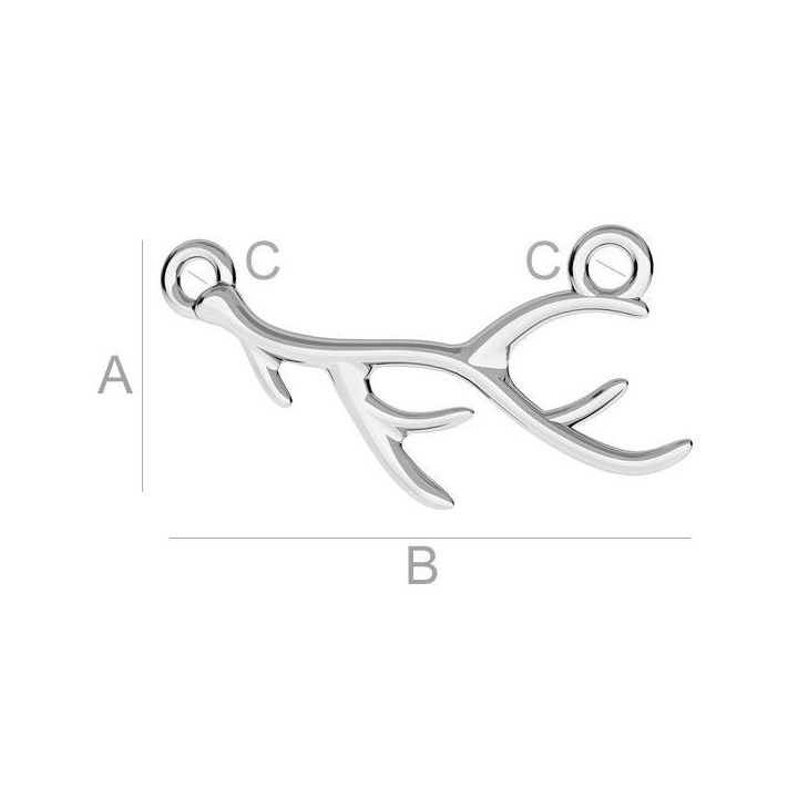 G1810-Link coarne de cerb 27MM-1buc