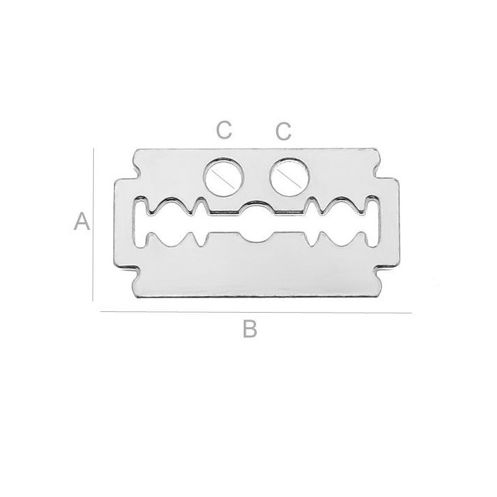 G1813-Charm lama argint 30x16.5MM 1 buc