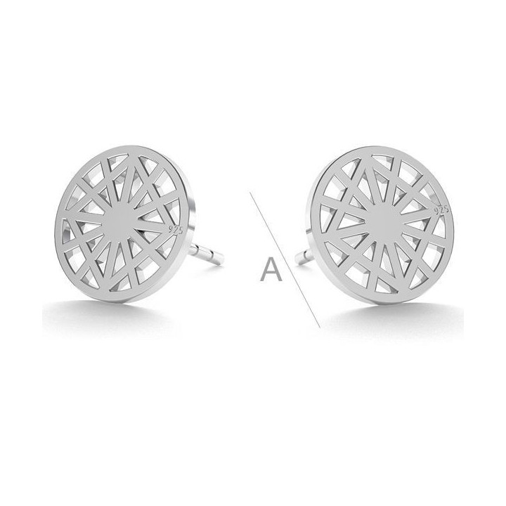 G0320-Tija cercei Argint 925 9MM-1buc