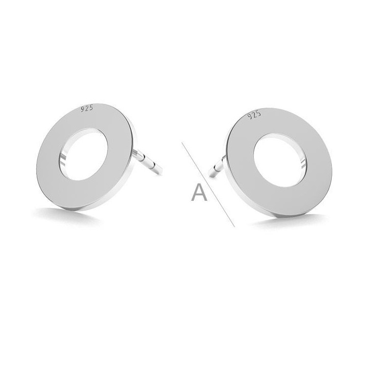 G0320-Tija cercei Argint 925 9MM-1buc
