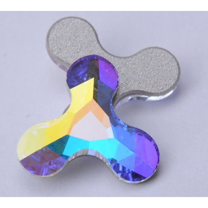 P1341-SWAROVSKI ELEMENTS 2708 Crystal AB F 12.5x13.6mm - bijuterii personalizate din argint | simoshop
