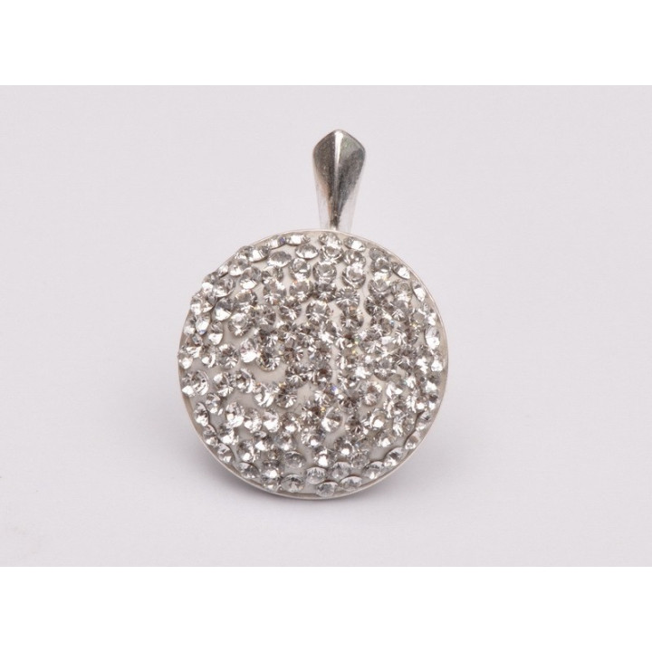 G0324-Baza pandantiv Swarovski rivoli 16mm - bijuterii personalizate din argint | simoshop
