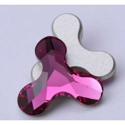 P1344-SWAROVSKI ELEMENTS 2708 Fuchsia F 12.5x13.6mm - bijuterii personalizate din argint | simoshop