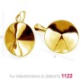 G0324-Baza pandantiv Swarovski rivoli 16mm - bijuterii personalizate din argint | simoshop