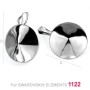 G0324-Baza pandantiv Swarovski rivoli 16mm - bijuterii personalizate din argint | simoshop