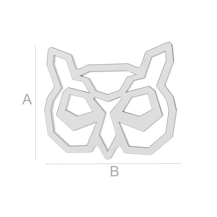 G0295-Charm argint 925 iepure 27MM-1 buc