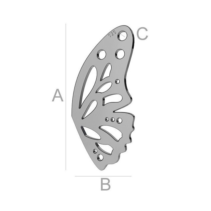G0295-Charm argint 925 iepure 27MM-1 buc