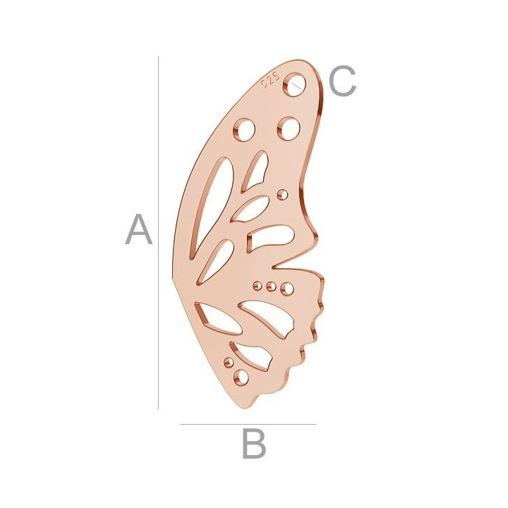 G0295-Charm argint 925 iepure 27MM-1 buc