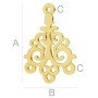 Charm filigran chandelier din argint 925 | pandantiv