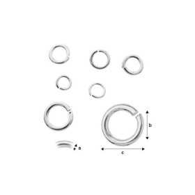 G0172-Zale simple 0-8x5.7mm 1 bucata - bijuterii personalizate din argint | simoshop