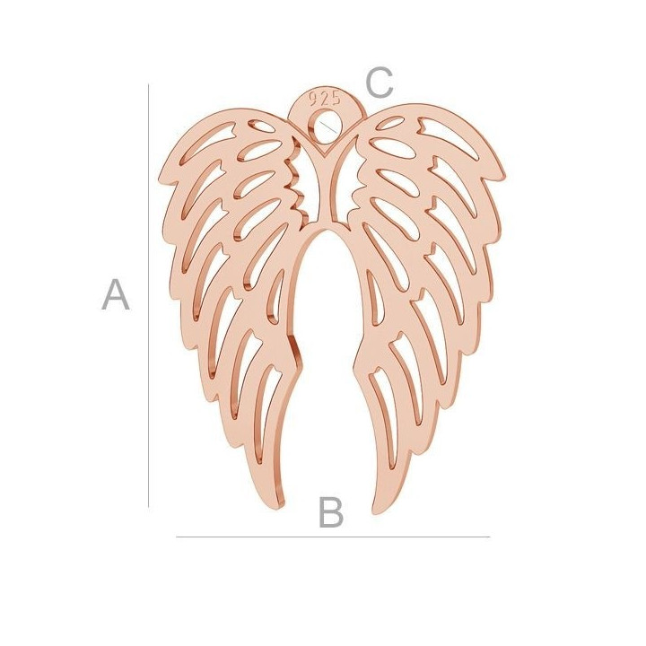 G0361-Charm Aripi argint 925 14.90MM-1buc
