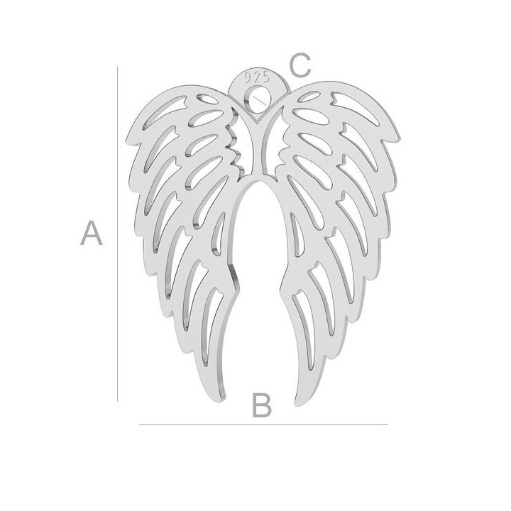 G0361-Charm Aripi argint 925 14.90MM-1buc