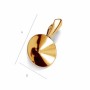 G0031-Baza pandantiv Swarovski Rivoli 12mm 1 bucata - bijuterii personalizate din argint | simoshop