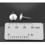 G0090-Tije cu platou pentru Swarovski Rivoli 8mm SS39 1 buc - bijuterii personalizate din argint | simoshop