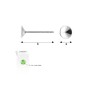 G0187-Tije cu platou pentru Swarovski Rivoli 6mm SS29 1 buc - bijuterii personalizate din argint | simoshop
