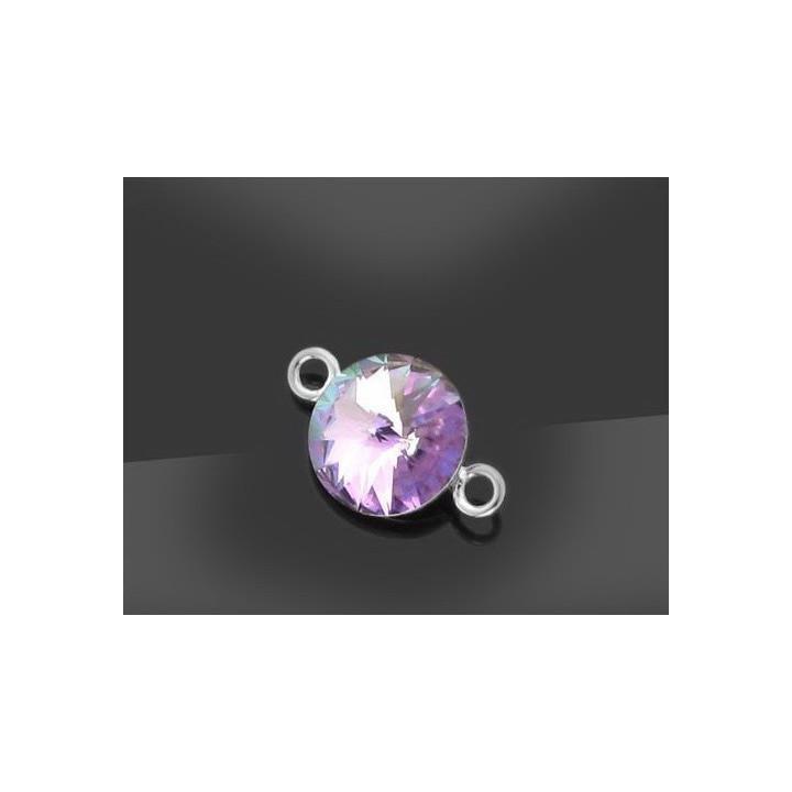 G0159-Link pentru swarovski rivoli 6mm 2 bucle 1 buc - bijuterii personalizate din argint | simoshop