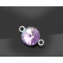 G0159-Link pentru swarovski rivoli 6mm 2 bucle 1 buc - bijuterii personalizate din argint | simoshop