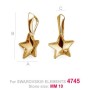 G0132-Baza pandantiv pentru Swarovski Star 4745 10mm - bijuterii personalizate din argint | simoshop
