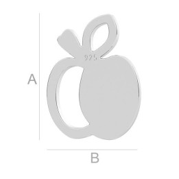 G1772-Charm rotund argint 925 10mm 1 buc