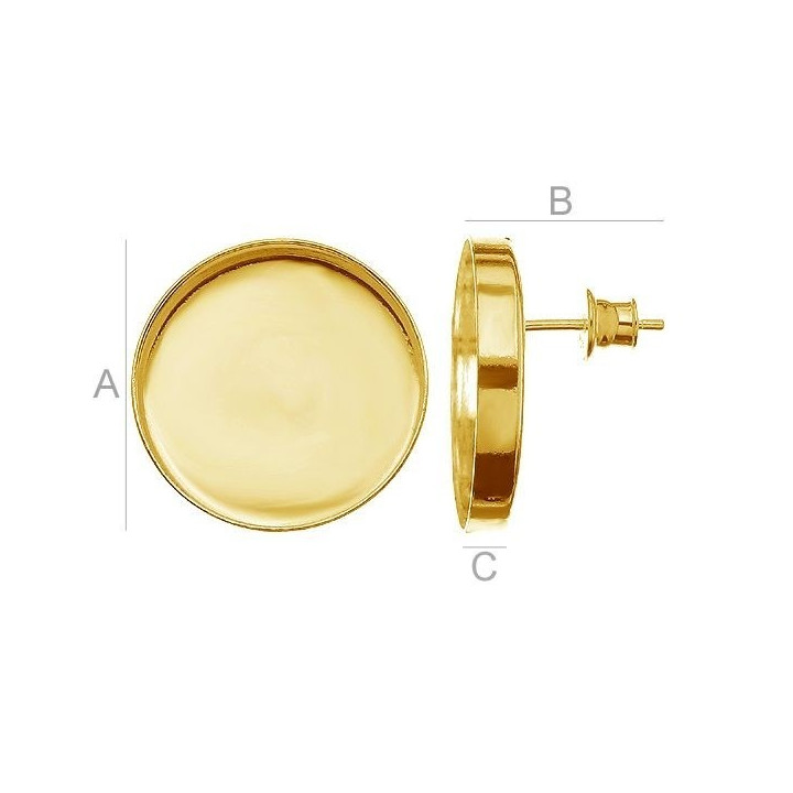 G1836-Tije platou rotund 18mm cu bordura 3mm
