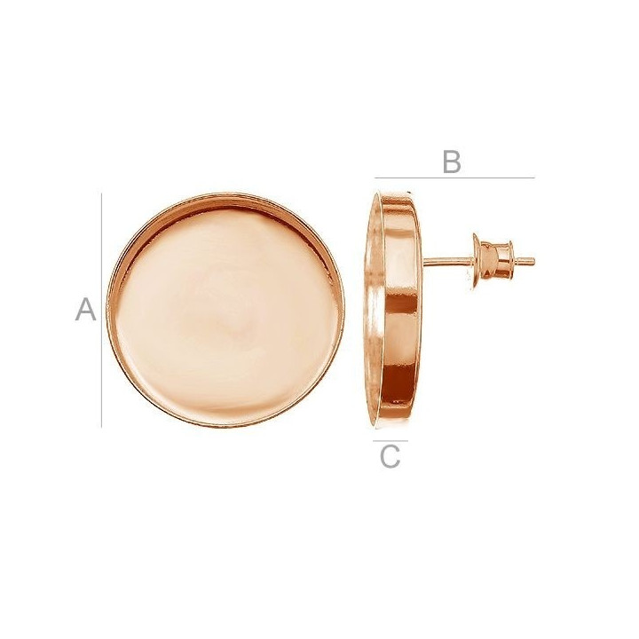 G1836-Tije platou rotund 18mm cu bordura 3mm