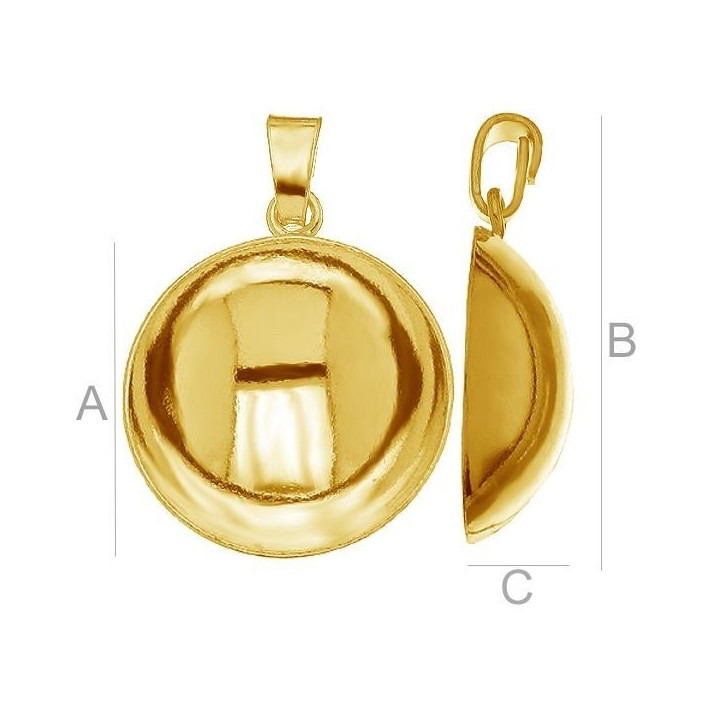 G0845-Baza pandant platou rotund 10mm cu bordura joasa