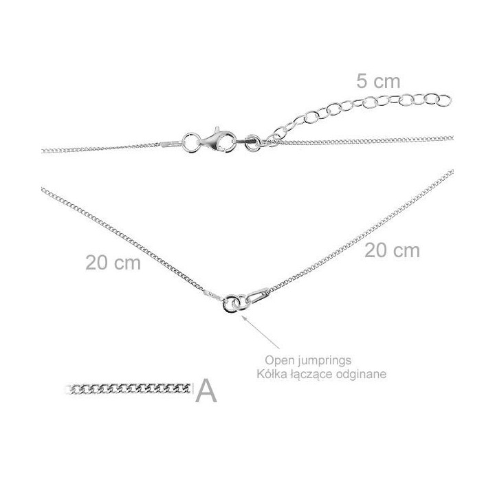 G1068-Lant simetric pentru link-uri 20+20cm-1buc