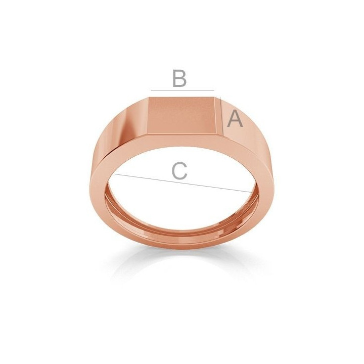 G1882-Inel argint 925 pentru gravat 21.50mm-1buc