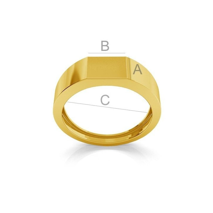 G1882-Inel argint 925 pentru gravat 21.50mm-1buc