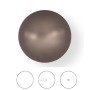 0197-Swarovki Elements 5818 Crystal Velvet Brown Pearl 6mm-1buc - bijuterii personalizate din argint | simoshop