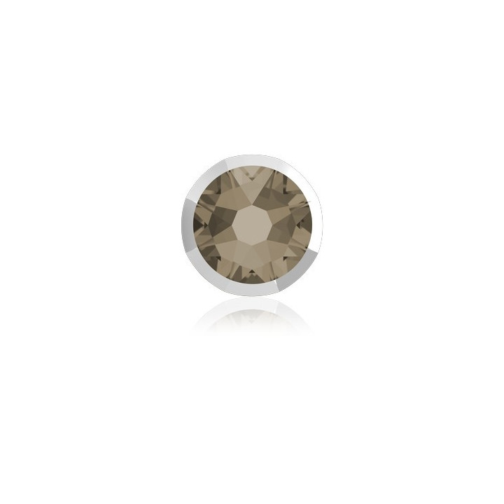 P3526-Swarovski Elements 2088/I Greige Light Chrome Z Foiled 7mm-1buc