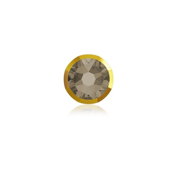 P3530-Swarovski Elements 2088/I Greige Dorado Z Foiled 7mm-1buc - bijuterii personalizate din argint | simoshop