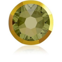 P3531-Swarovski Elements 2088/I Khaki Dorado Z Foiled 7mm-1buc - bijuterii personalizate din argint | simoshop