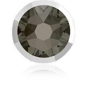 P3537-Swarovski Elements 2088/I Black Diamond Light Crome Z Foiled 7mm-1buc - bijuterii personalizate din argint | simoshop