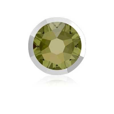 P3538-Swarovski Elements 2088/I Khaki Light Crome Z Foiled 7mm-1buc - bijuterii personalizate din argint | simoshop