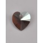 P3504-Swarovski Elements 6228 Black Diamond Shimmer 10mm - bijuterii personalizate din argint | simoshop