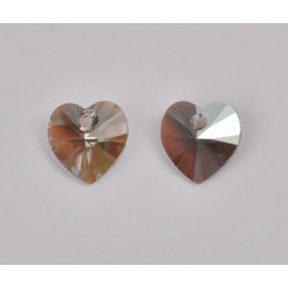 P3504-Swarovski Elements 6228 Black Diamond Shimmer 10mm - bijuterii personalizate din argint | simoshop