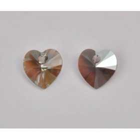 P3504-Swarovski Elements 6228 Black Diamond Shimmer 10mm - bijuterii personalizate din argint | simoshop