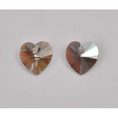P3504-Swarovski Elements 6228 Black Diamond Shimmer 10mm - bijuterii personalizate din argint | simoshop