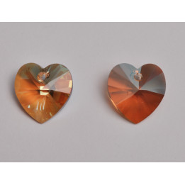 P3496-Swarovski Elements 6228 Light Colorado Topaz Shimmer 10mm - bijuterii personalizate din argint | simoshop