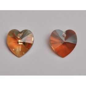 P3496-Swarovski Elements 6228 Light Colorado Topaz Shimmer 10mm - bijuterii personalizate din argint | simoshop