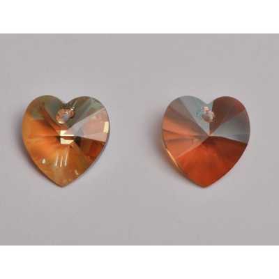 P3496-Swarovski Elements 6228 Light Colorado Topaz Shimmer 10mm - bijuterii personalizate din argint | simoshop