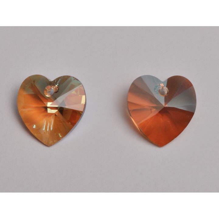 P3496-Swarovski Elements 6228 Light Colorado Topaz Shimmer 10mm - bijuterii personalizate din argint | simoshop