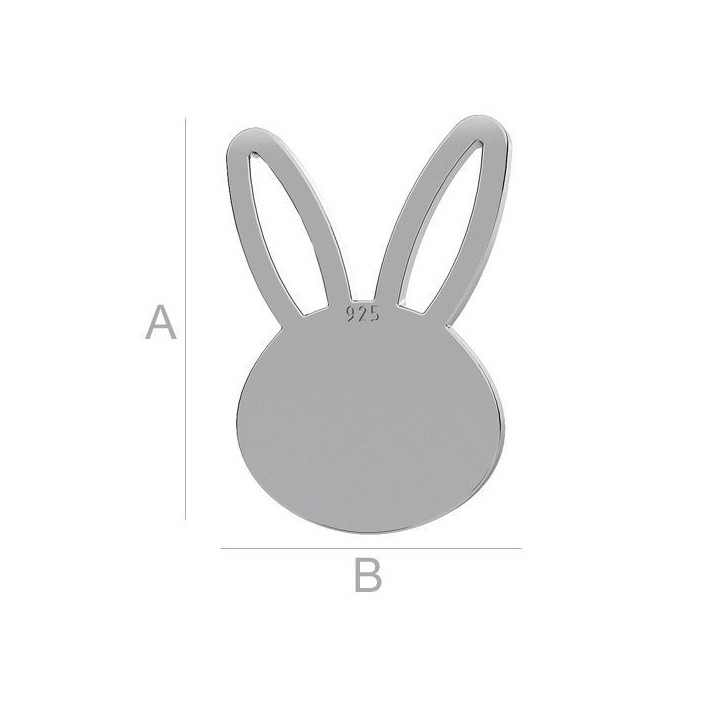 G1893-Mouse pendant Argint 925 12mm-1buc
