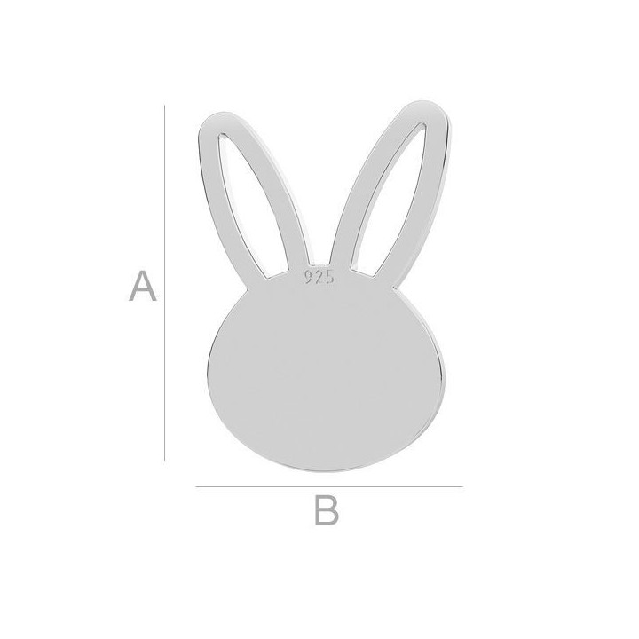 G1893-Mouse pendant Argint 925 12mm-1buc