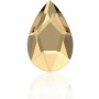 P3561-SWAROVSKI ELEMENTS 2303 Crystal Golden Shadow M-foiled Hotfix 14x9mm-1buc - bijuterii personalizate din argint | simoshop