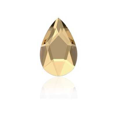 P3561-SWAROVSKI ELEMENTS 2303 Crystal Golden Shadow M-foiled Hotfix 14x9mm-1buc - bijuterii personalizate din argint | simoshop