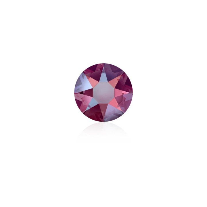 P3587-SWAROVSKI ELEMENTS 2078 Light Siam Shimmer Silver-Foiled Hotfix SS34-1buc - bijuterii personalizate din argint | simoshop