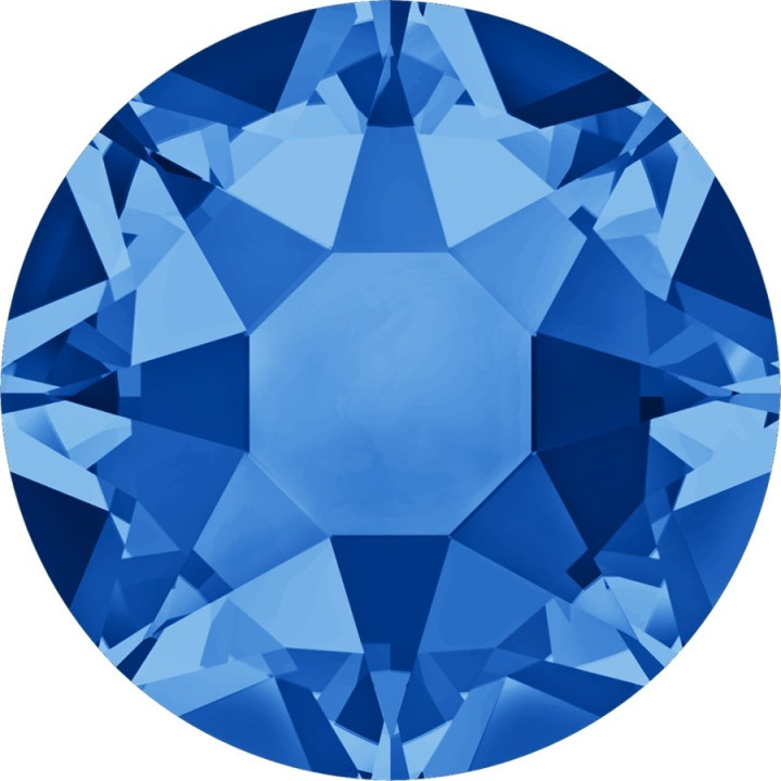 0277-SWAROVSKI ELEMENTS 2078 Sapphire Silver-Foiled Hotfix SS16-1buc - bijuterii personalizate din argint | simoshop