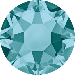 0281-SWAROVSKI ELEMENTS 2078 Blue Zircon Silver-Foiled Hotfix SS16-1buc - bijuterii personalizate din argint | simoshop